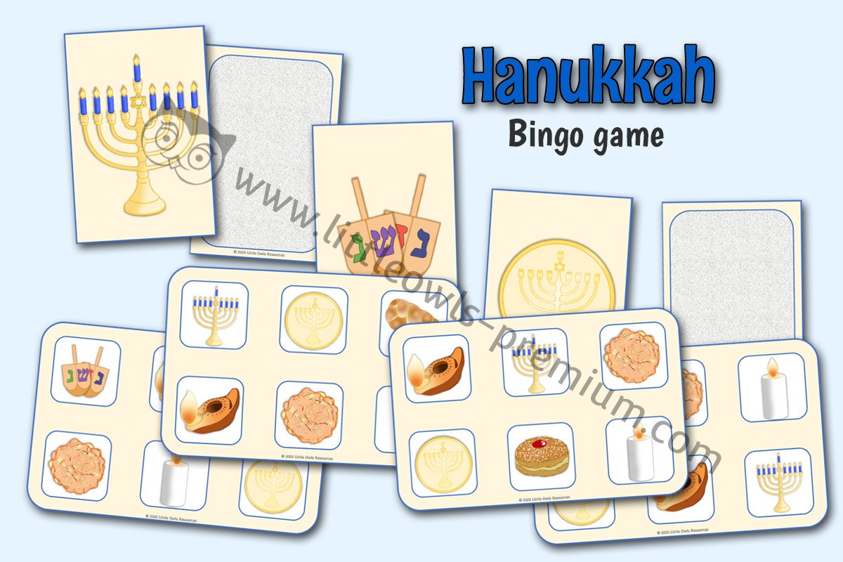 HANUKKAH BINGO GAME