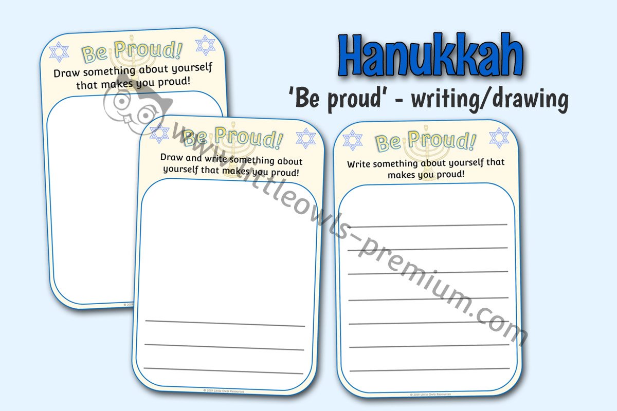 HANUKKAH - BE PROUD ACTIVITY 