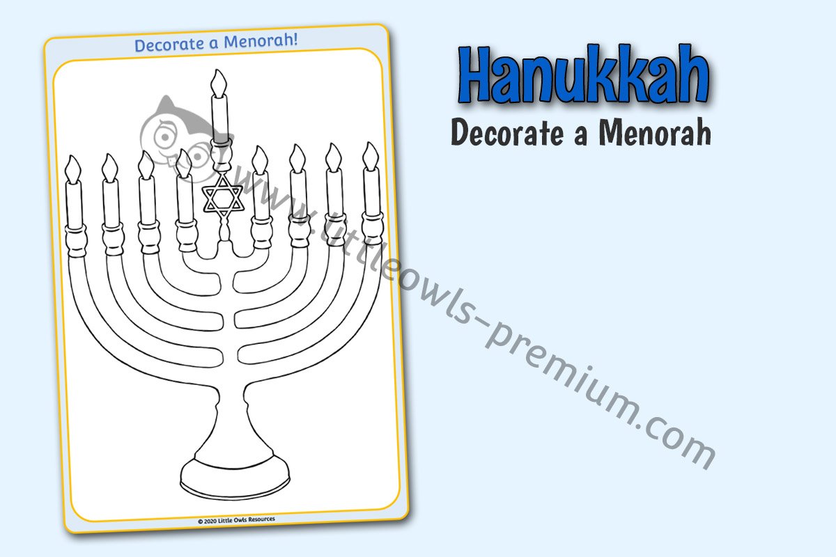 MENORAH MULTIMAT - PLAYDOUGH, LOOSE PARTS, ART & CRAFTS 