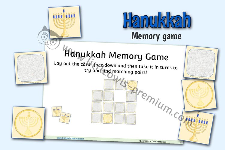 Hanukkah Memory Game - resource cover