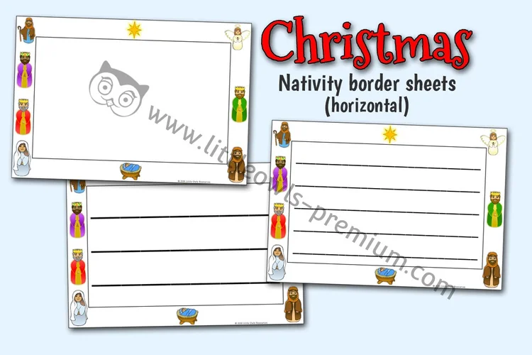 Nativity Border Sheets — Landscape - resource cover