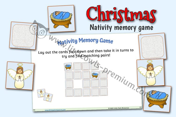 Christmas Nativity Memory Game - resource cover