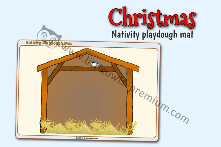 Nativity Playdough Mat - resource cover