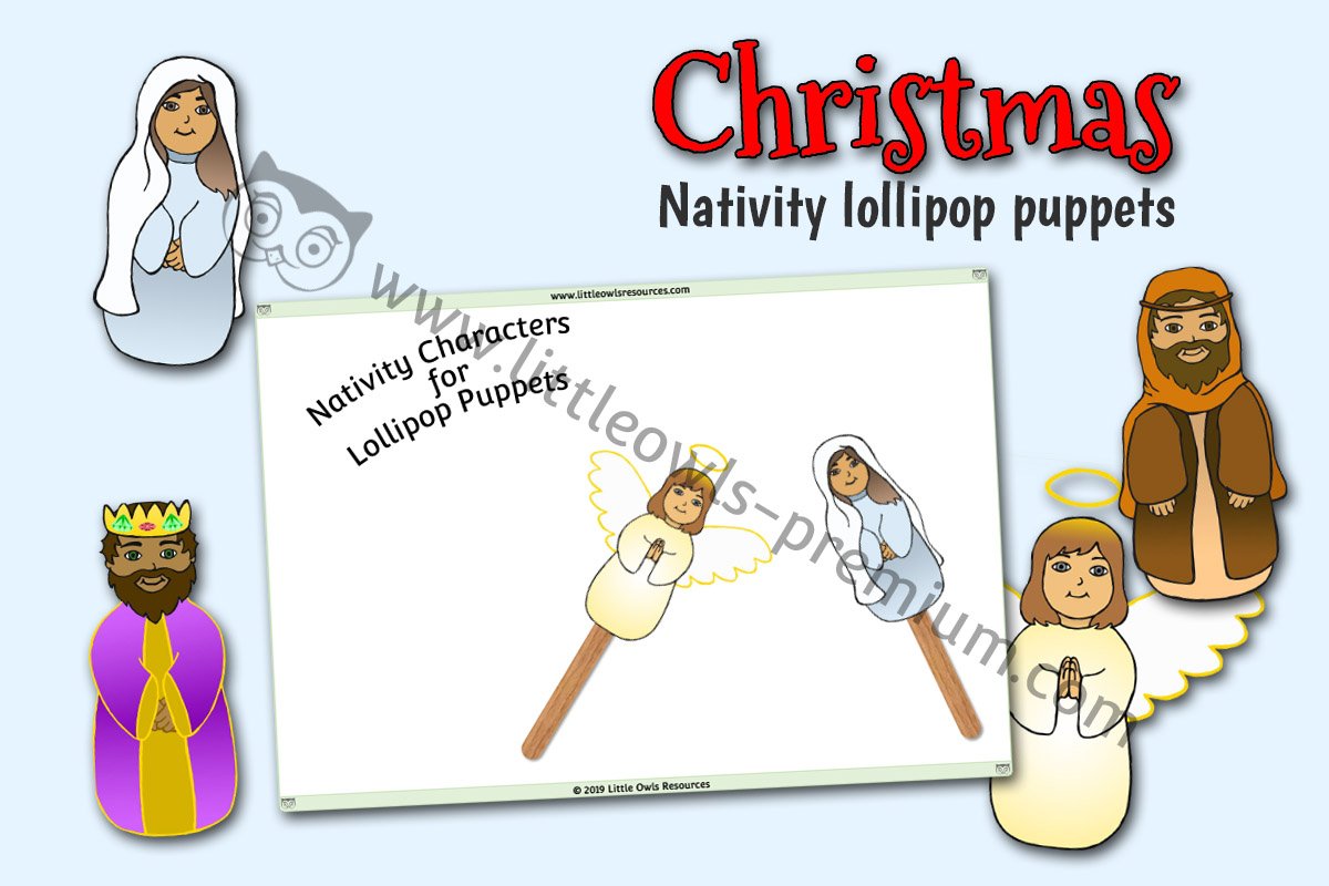 NATIVITY LOLLIPOP PUPPETS