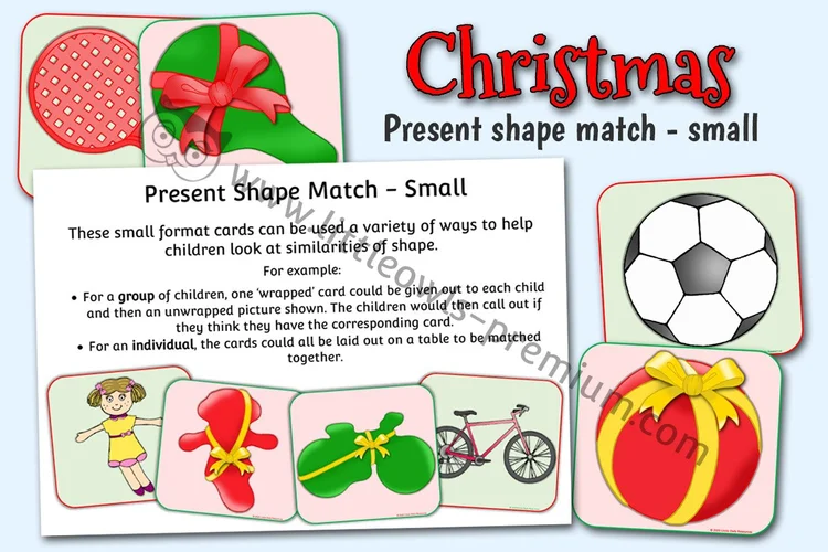 Present Shape Match — Small Cards - resource cover