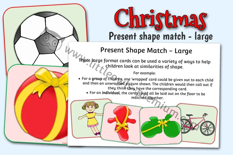 Present Shape Match — Large Cards - resource cover