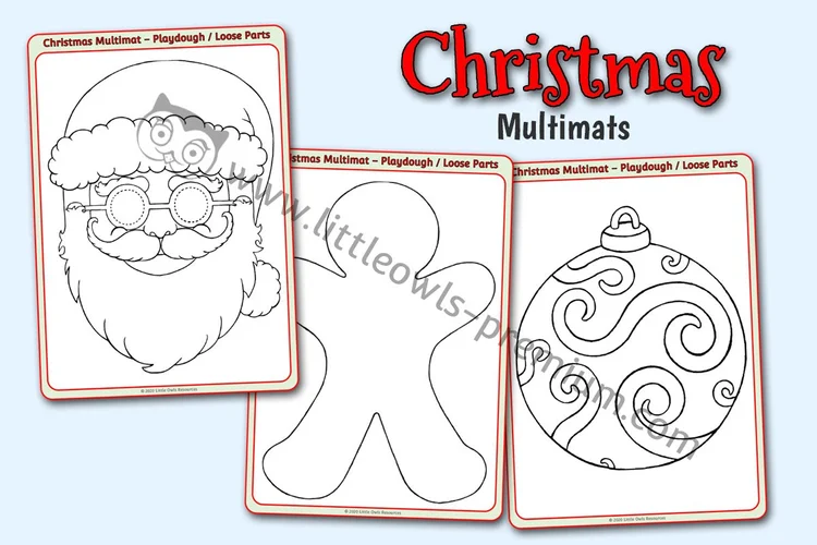 Christmas Multimats - resource cover