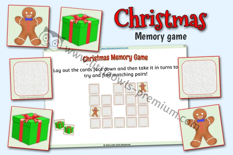 Christmas Memory Game - resource cover
