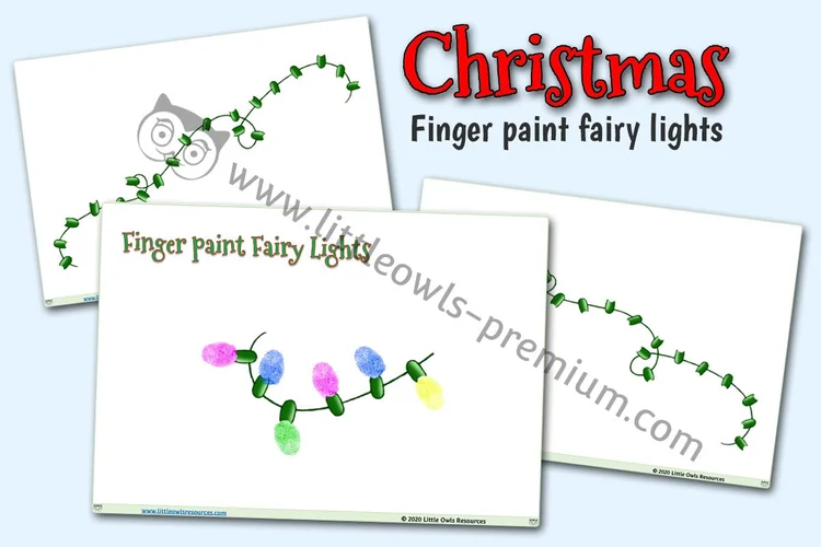 Finger Paint Fairy Lights - resource cover