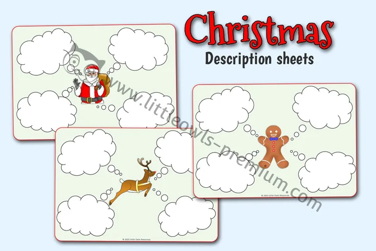 Christmas Character Descriptions - resource cover