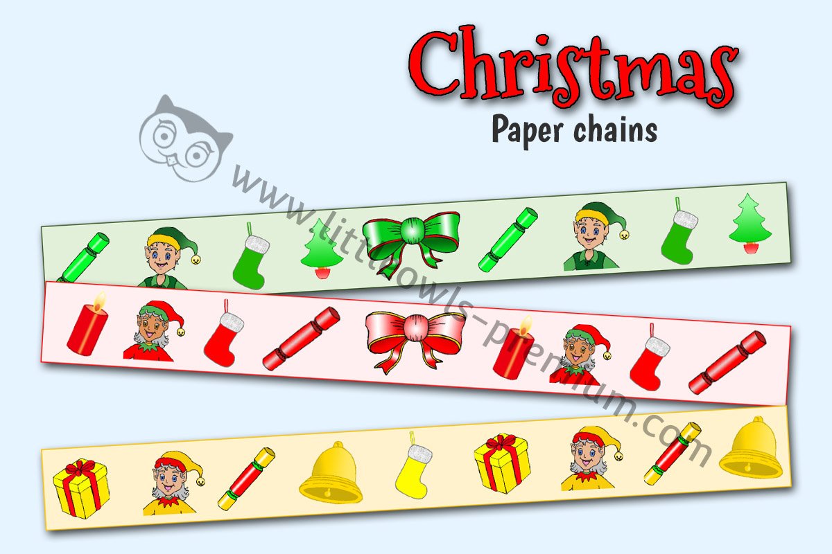 CHRISTMAS PAPER CHAINS 