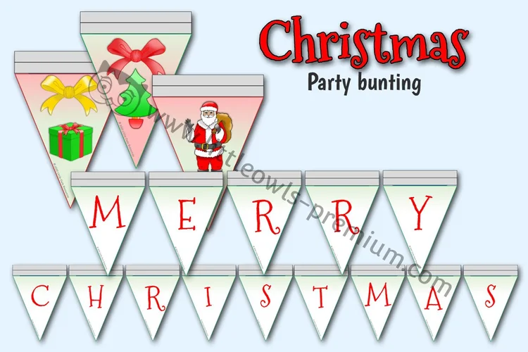 Christmas Party Bunting - resource cover