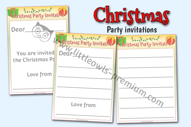 Christmas Party Invitations - resource cover