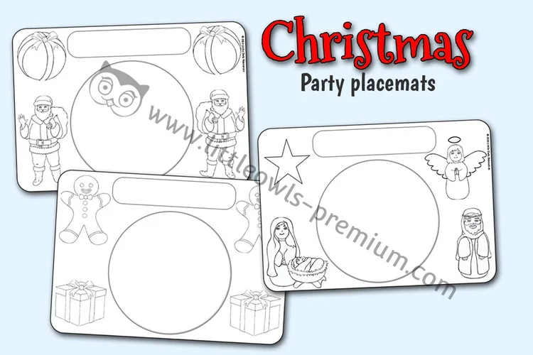 Christmas Party Placemats - resource cover