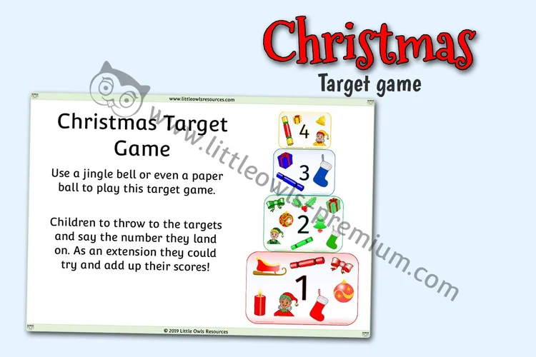 Christmas Target Game - resource cover