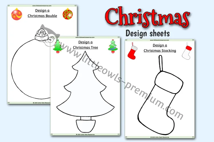 Christmas Design Sheets - resource cover
