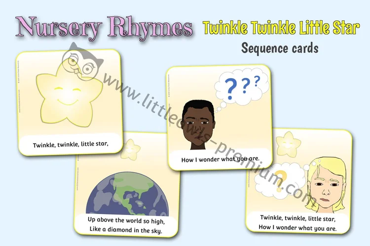 Twinkle, Twinkle Little Star — Large Sequence Cards - cover preview
