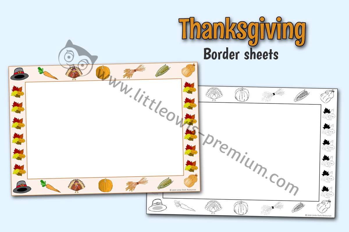 THANKSGIVING BORDER PAPER