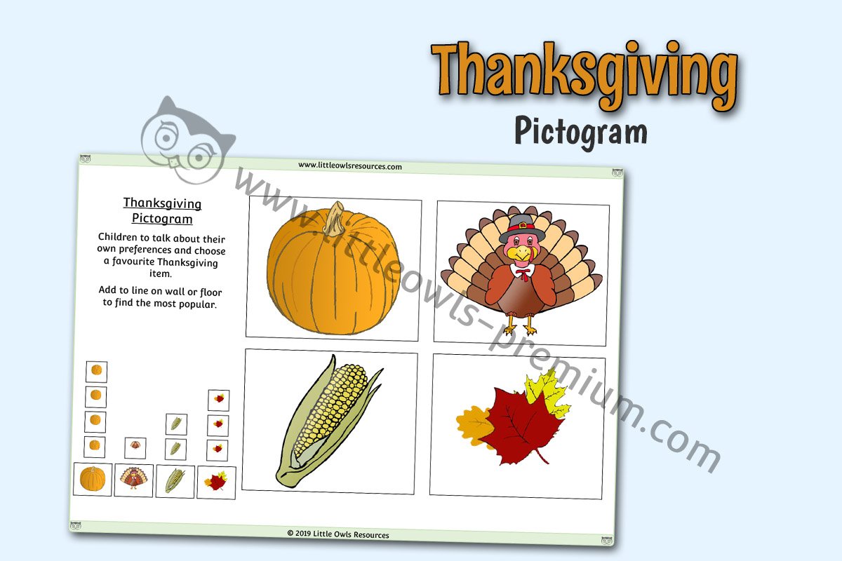 THANKSGIVING PICTOGRAM DISPLAY