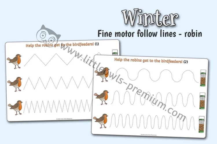 Feed the Robin Pencil Control Activity Sheets — resource cover