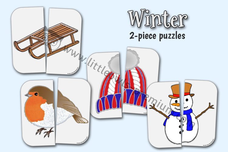 Winter Two-Piece Puzzles cover
