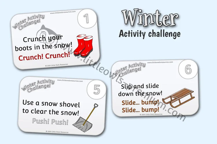 Winter — Movement Challenge Cards cover