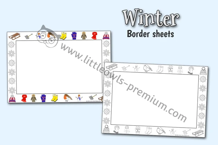 Winter Border Paper — resource cover