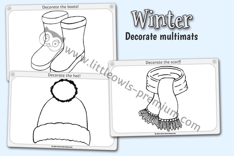 Winter Clothes Decoration Multimats — resource cover