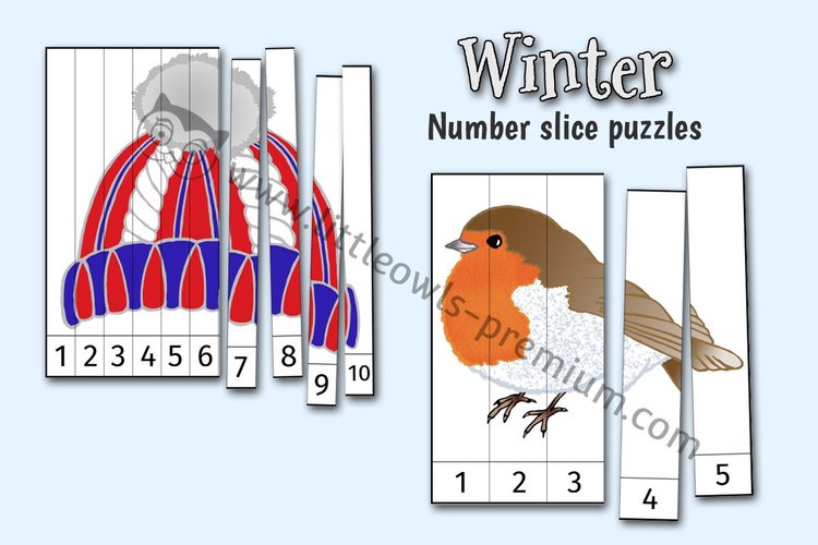 Winter Number Slice Puzzles cover