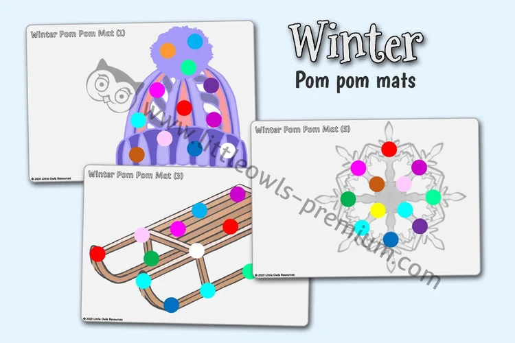 Winter Pom-Pom Mats — resource cover