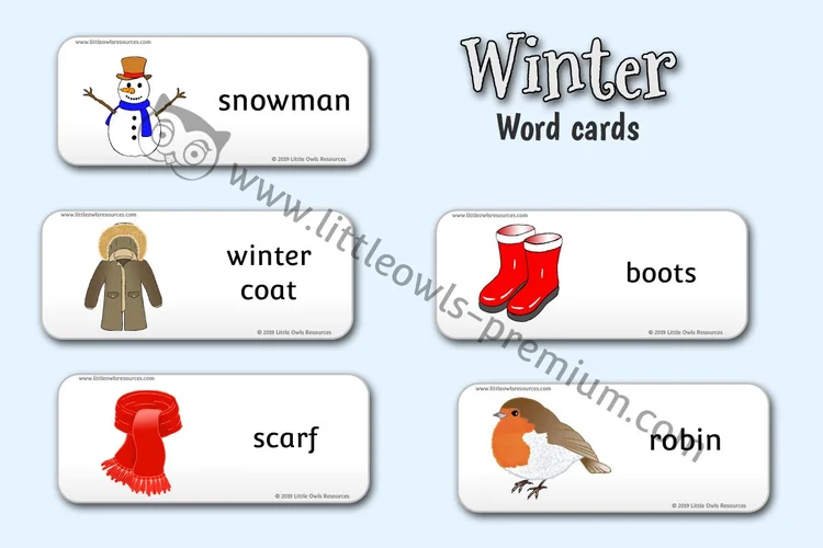 Winter Word Cards — resource cover