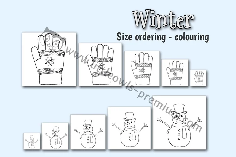 Winter Size Ordering — Colour, Cut & Stick cover