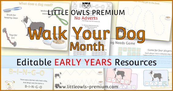    CLICK HERE   to visit ‘WALK YOUR DOG MONTH’ PAGE.   &lt;&lt;-BACK TO ‘TOPICS’ MENU PAGE    