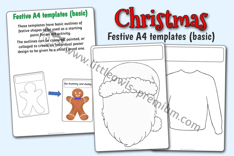 Festive A4 Templates — Basic - resource cover
