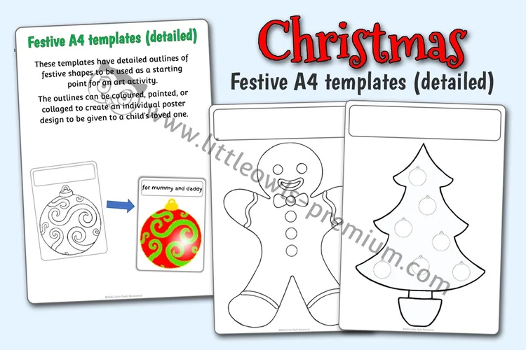 Festive A4 Templates — Detailed - resource cover