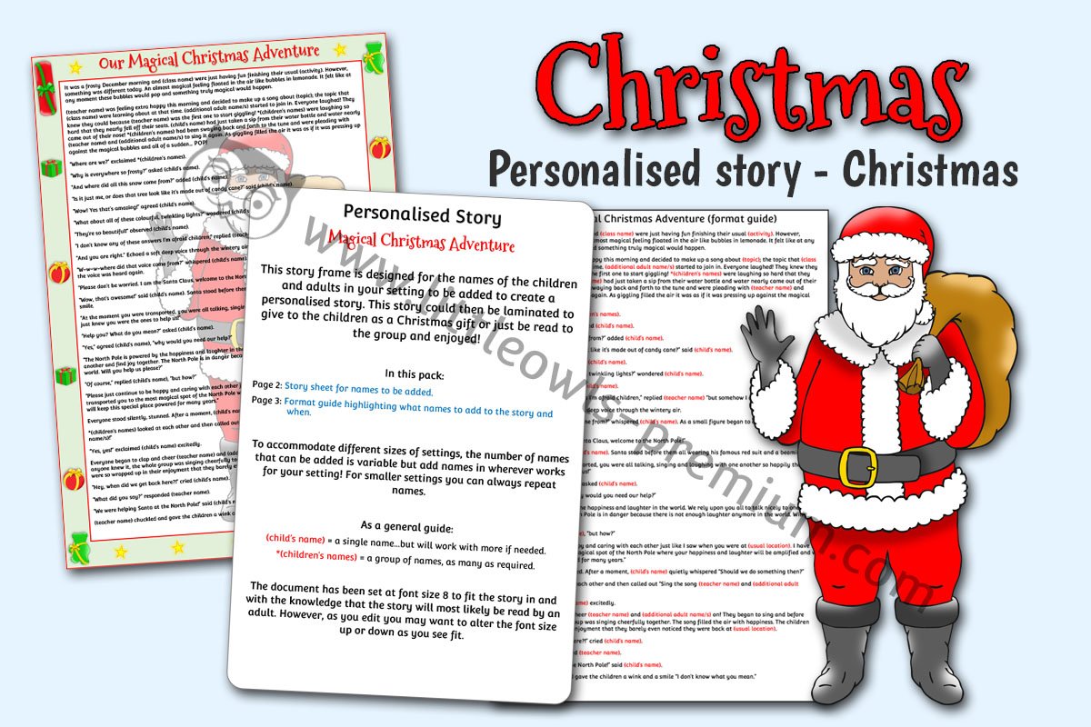 PERSONALISED STORY - MAGICAL CHRISTMAS ADVENTURE