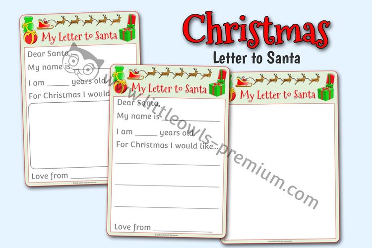 Letter to Santa - resource cover