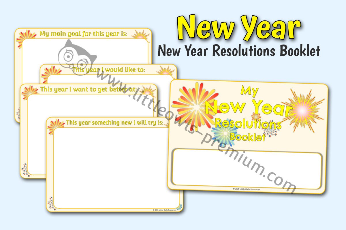 NEW YEAR RESOLUTIONS BOOKLET