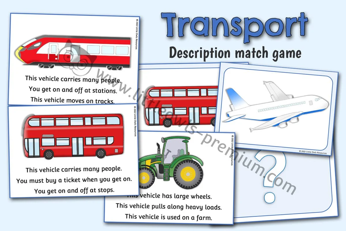 TRANSPORT - Description Match Listening Game
