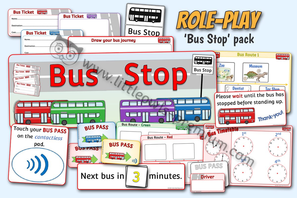 BUS STOP DRAMATIC ROLE PLAY PACK