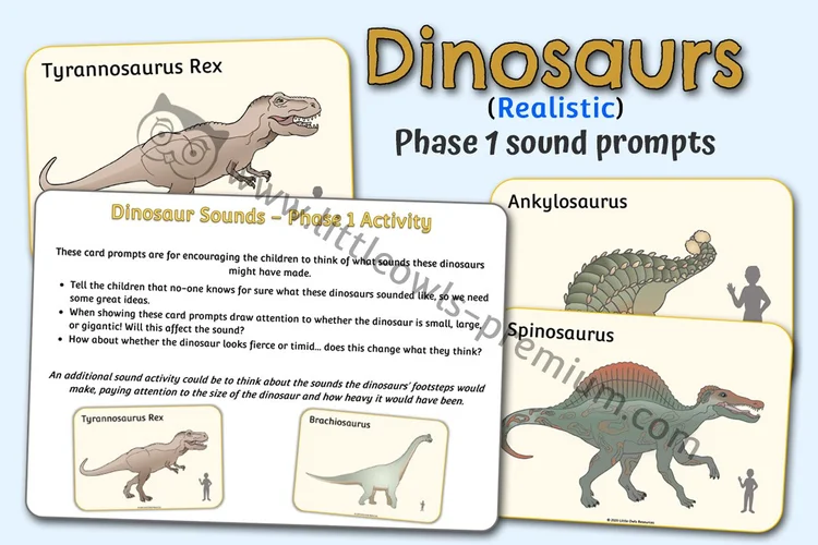 Dinosaur Sounds — Phase 1 Phonics Activity cover