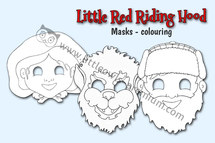 Little Red Riding Hood — Colouring Masks cover