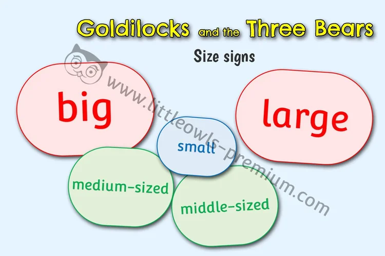 Big, Middle & Small Sorting Signs cover
