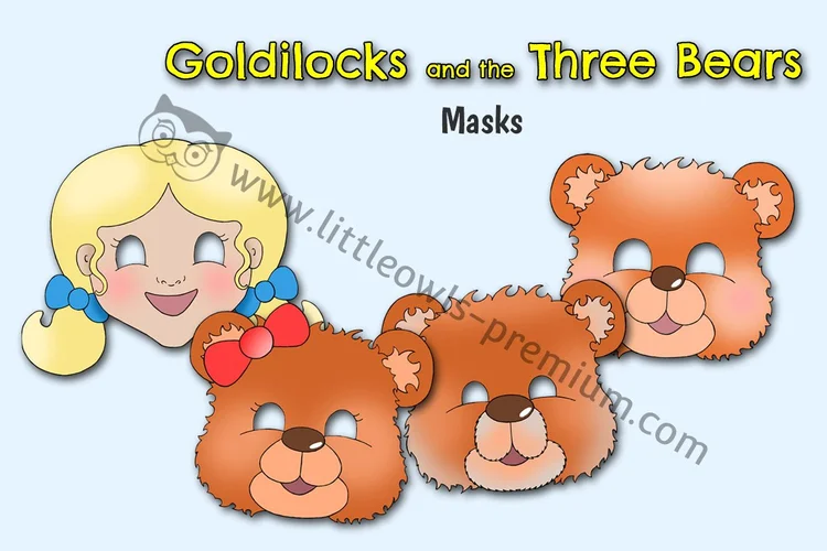 Goldilocks and the Three Bears Masks cover
