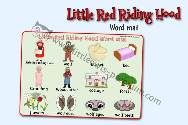 Little Red Riding Hood — Word Mat cover