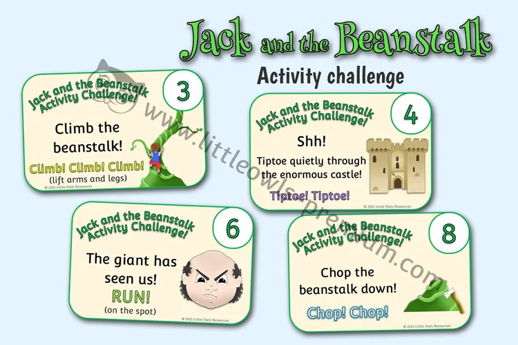 Jack and the Beanstalk — Movement Challenge Cards cover