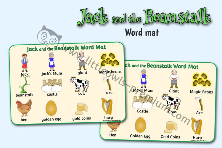Jack and the Beanstalk — Word Mat cover