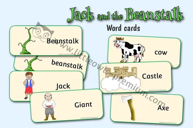 Jack and the Beanstalk — Word Cards cover