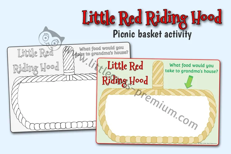 Little Red Riding Hood — Picnic Basket Mat cover