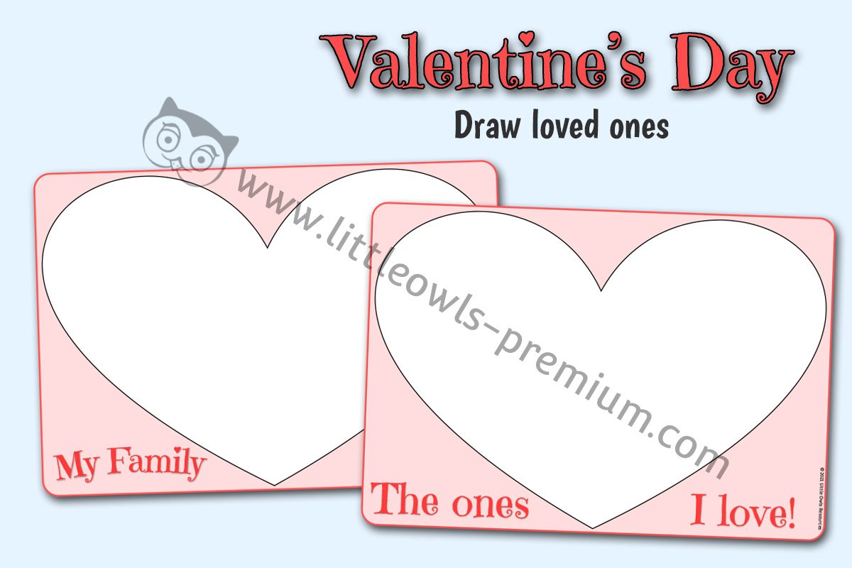 DRAW 'THE ONES I LOVE!' SHEETS